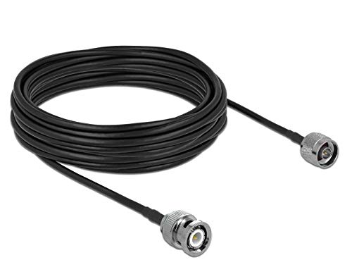 DELOCK Antennenkabel N Stecker zu BNC Stecker LMR195 10m von DeLOCK