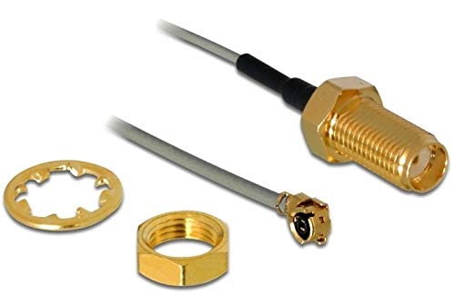 DELOCK HF Antennenkabel SMA Buchse zum Einbau MHF/U.FL-LP-068 kompatibler Stecker 1 m Gewindelänge 10 mm 1.13 Delock DELOCK HF Antennenkabel SMA Buchse zum Einbau MHF/U.FL-LP-068 kompatibler Stecker 1 m Gewindelänge 10 mm 1.13 Delock von DeLOCK