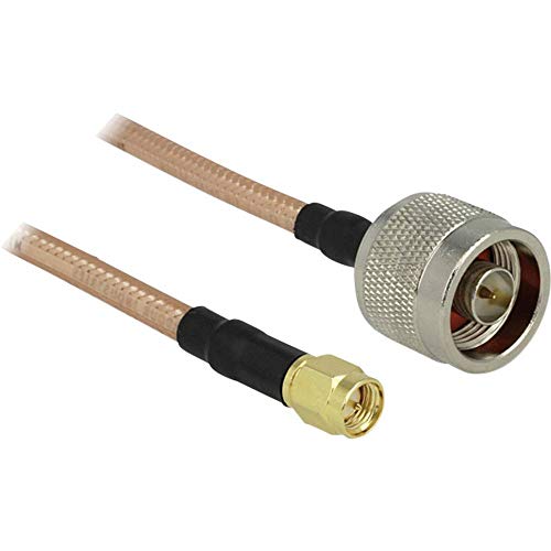 DELOCK HF N Stecker > SMA Stecker 1 m RG-142 Low Loss von DeLOCK