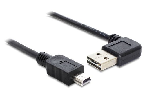 DELOCK Kabel Easy USB 2.0-A 90G gewinkelt > Mini USB 5 Pin Stecker/Stecker 5 m von DeLOCK