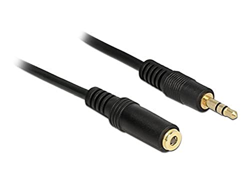 DELOCK Kabel Klinke 3 Pin Verlängerung 3,5mm Stecker > Buchse 2,0m schwarz DELOCK Kabel Klinke 3 Pin Verlängerung 3,5mm Stecker > Buchse 2,0m schwarz von DeLOCK
