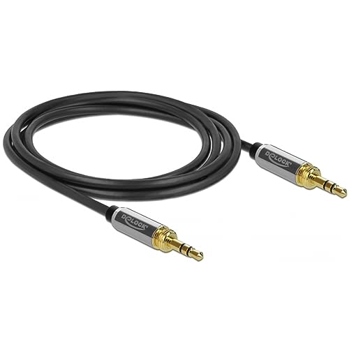 DELOCK Klinkenkabel 3,5 mm 3 Pin Stecker zu Stecker mit Schraubadapter 2 m DELOCK Klinkenkabel 3,5 mm 3 Pin Stecker zu Stecker mit Schraubadapter 2 m von DeLOCK