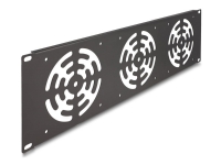 DeLOCK 19? Rack Cover for 3 fans 120 x 120 mm 3U dark grey, Fan panel, Grey, Metal, 3 fan(s), 12 cm, 3U von DeLOCK