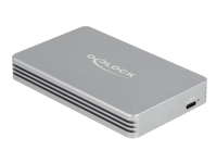 DeLOCK 42018, SSD-Gehäuse, M.2, M.2, 40 Gbit/s, USB Anschluss, Silber von DeLOCK