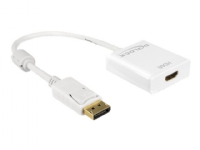 DeLOCK 62608, 0,2 m, DisplayPort, HDMI Typ A (Standard), Männlich, Weiblich, Gold von DeLOCK