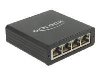 DeLOCK 62966, Schwarz, Metall, 0,8 m, 73 x 72 x 23 mm, 1 Stück(e), USB von DeLOCK