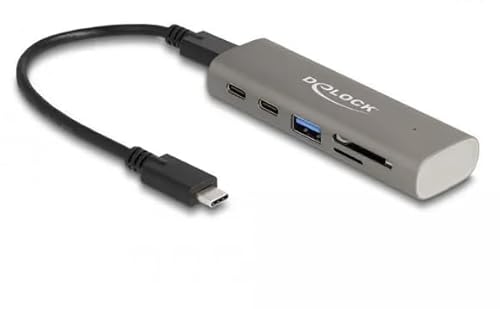 DeLOCK 64236-3 Port USB 10 Gbps Hub inklusive SD und Micro SD Card Reader mit USB Type von DeLOCK