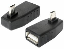 DeLOCK 65473 - - USB-Adapter - USB (W) bis Micro-USB Typ B (M) - USB 2.0 OTG - 90° Stecker von DeLOCK