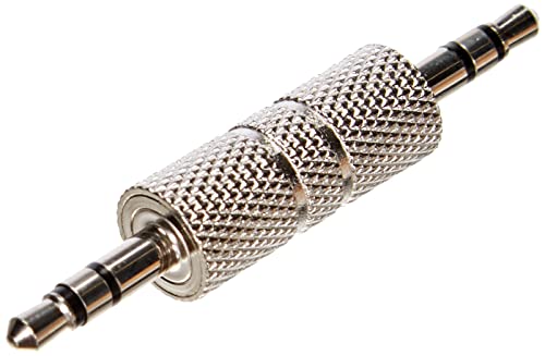 DeLOCK 65629 Adapter Cable – Adapter für Kabel (3.5 mm, 3.5 mm, Silber, männlich/männlich, Metall, Polybag) von DeLOCK