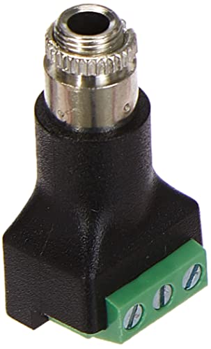 DeLOCK 65878 3 pin 3,5 mm Schwarz, Grün, Edelstahl - Kabelschnittstellen-/Adapter (3 pin, 3,5 mm, Weiblich, Schwarz, Grün, Edelstahl) von DeLOCK