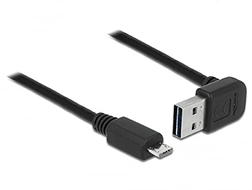 DeLOCK 83538 5 m USB A Micro B Männlich Männlich Schwarz Kabel USB – Kabel USB (5 m, USB A, Micro B, 2.0, männlich/männlich, schwarz) von DeLOCK
