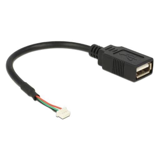 DeLOCK 84834 - USB Kabel (0,15 m, USB A, 2.0, Female Connector/Female Connector, 480 Mbit/s, Schwarz) von DeLOCK