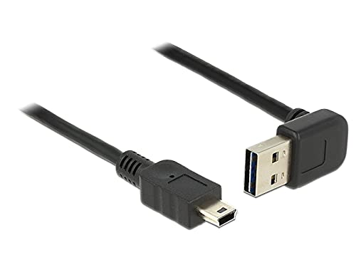 DeLOCK 85184 0,5 m USB A Mini-USB B männlich männlich schwarz Kabel USB – Kabel USB (0,5 m, USB A, Mini-USB B, 2.0, männlich/männlich, schwarz) von DeLOCK