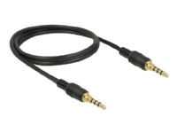 DeLOCK 85595, 3.5mm, Männlich, 3.5mm, Männlich, 1 m, Schwarz von DeLOCK
