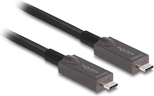 DeLOCK Aktives Optisches USB-C Video + Daten + PD Kabel 3 m von DeLOCK