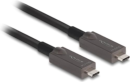 DeLOCK Aktives Optisches USB-C Video + Daten + PD Kabel 8 m von DeLOCK