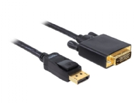 DeLOCK - DVI Kabel - DisplayPort (Stecker) auf DVI-D (Stecker) - 2 m - Rändelschrauben von DeLOCK