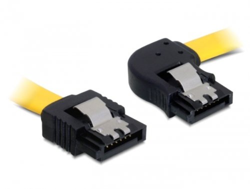 DeLOCK Kabel SATA 6Gb/s 50cm gelb re/ge Metall von DeLOCK
