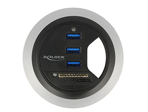 DeLOCK Kartenleser Tisch-Hub 3 Port USB 3.0 von DeLOCK