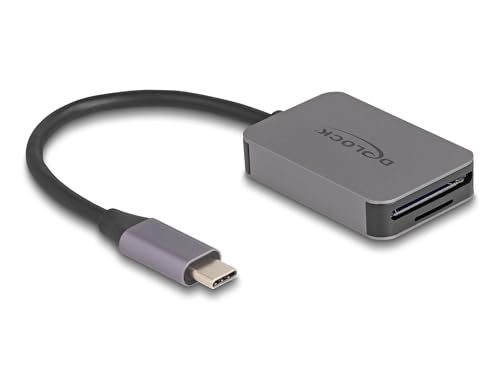 DeLOCK Kartenleser USB Type-C Card Reader für SD oder Micro SD Speicherkarten von DeLOCK