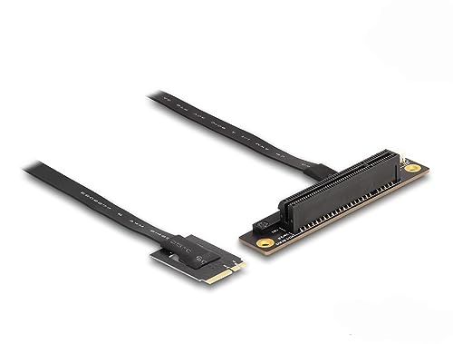 DeLOCK M.2 Key A+E zu PCIe x8 NVMe Adapter gewinkelt mit 20 cm Kabel von DeLOCK