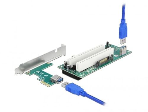 DeLOCK Riser Karte PCI Express x1 zu 2 x PCI 32 Bit Slot mit 60 cm Kabel DeLOCK Riser Karte PCI Express x1 zu 2 x PCI 32 Bit Slot mit 60 cm Kabel von DeLOCK