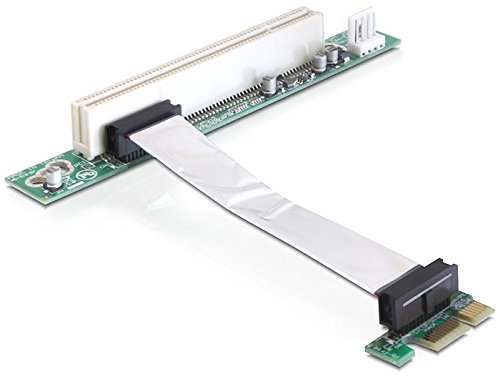 DeLOCK Riser Karte PCI Express x1 zu PCI 32bit 5 V mit flexiblem Kabel 9 cm lang; Linke® 41856 von DeLOCK