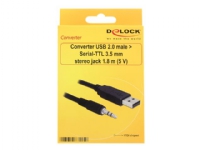 DeLOCK USB 2.0/3.5 mm 1.8m, 3.5mm, Männlich, USB, Männlich, 1,8 m, Schwarz von DeLOCK