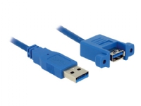DeLOCK USB 3.0 A, 1m, 1 m, USB A, USB A, USB 3.2 Gen 1 (3.1 Gen 1), Männlich/Weiblich, Blau von DeLOCK