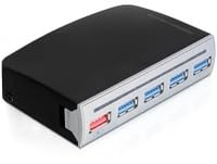 DeLOCK USB-3.0-Hub, aktiv, intern/extern 4 Port, 1 USB-Port, ® 61898 von DeLOCK