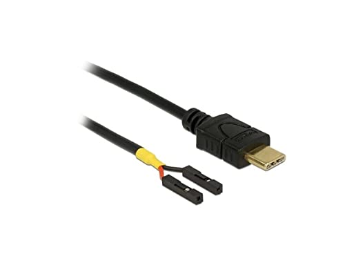DeLOCK - USB-Kabel - USB-C (M) bis 2 pin USB Header (W) Separate - 50cm - Schwarz (85473) von DeLOCK