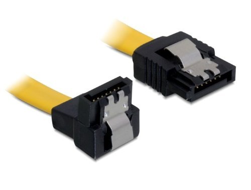 DeLock 2X Kabel SATA 6Gb/s 50cm gelb gewinkelt/gerade von DeLOCK