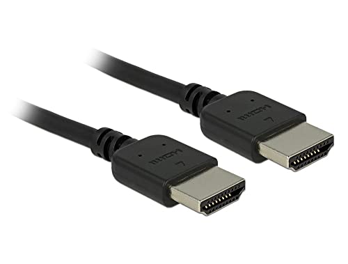 DeLock 4K HDMI Kabel @ 60Hz Premium Zertifiziertes Ultraflexibeles Kabel UHD TV, 2,00m, Unterstüzt HDR, ARC, CEC 2.0, für Bluray Player, PS4, Xbox, 85217 von DeLOCK