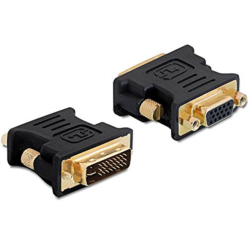 DeLock 65016 Adapter DVI-I (M) zu VGA (W), Schwarz von DeLOCK