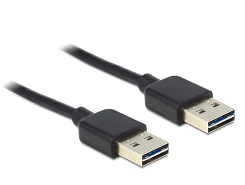 DeLock 85191 0,5 m USB A USB A männlich männlich schwarz Kabel USB – Kabel USB (0,5 m, USB A, USB A, 2.0, männlich/männlich, schwarz) von DeLOCK