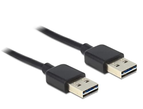 DeLOCK 85191 0,5 m USB A USB A männlich männlich schwarz Kabel USB – Kabel USB (0,5 m, USB A, USB A, 2.0, männlich/männlich, schwarz) von DeLOCK