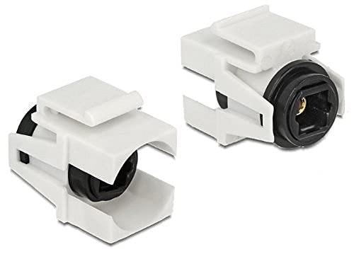 DeLock 86337 Keystone-Modul - Keystone-Module (Weiß, Toslink, Toslink, 21 mm, 25,3 mm, 15,6 mm) von DeLOCK