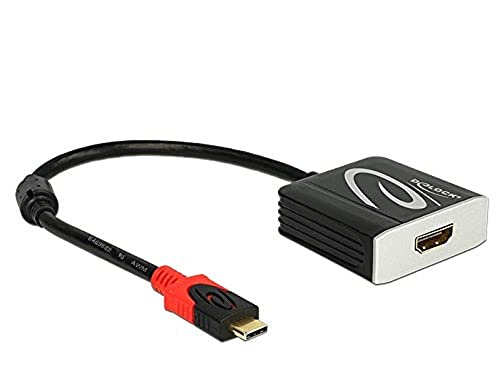 DeLock Adapterkabel USB Type-C Stecker > HDMI 4 K/60 Hz Buchse schwarz DP-Alt Mode, 62730 von DeLOCK