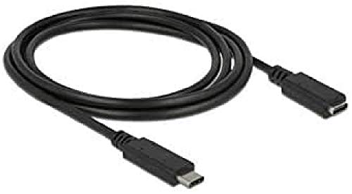 DeLock Kab USB3.1 C> USB Type-C Buchse Verlängerung 1.5 m Schwarz - Kabel - Digital/Daten, 85534 von DeLOCK