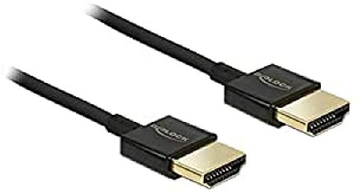 DeLock Kabel High Speed HDMI mit Ethernet - HDMI-A Stecker > HDMI-A Stecker 3D 4K 1 m Slim Premium von DeLOCK
