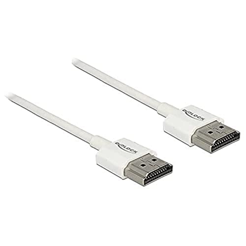 DeLock Kabel High Speed HDMI mit Ethernet - HDMI-A Stecker > HDMI-A Stecker 3D 4K 4,5 m Aktiv Slim von DeLOCK