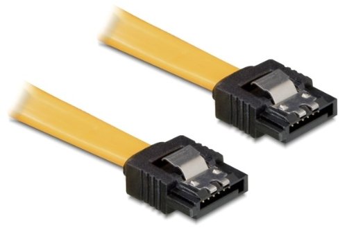 DeLock Kabel SATA 20cm gelb ge/ge Metall von DeLOCK