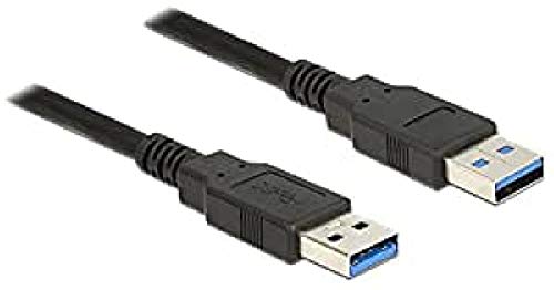 DeLock Kabel USB 3.0 Typ-A Stecker > USB 3.0 Typ-A Stecker 0, 5 m Schwarz von DeLOCK