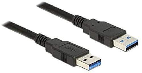 DeLock Kabel USB 3.0 Typ-A Stecker > USB 3.0 Typ-A Stecker 1, 0 m Schwarz von DeLOCK