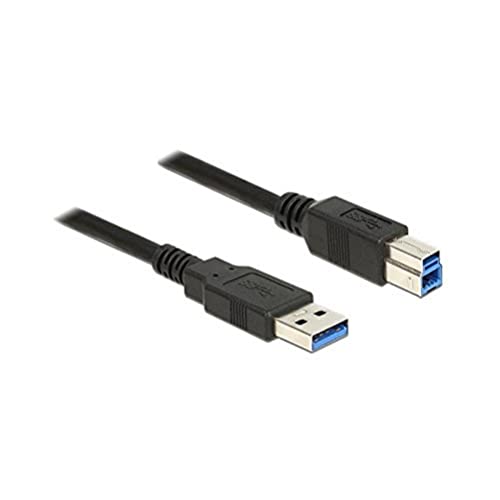 DeLock Kabel USB 3.0 Typ-A Stecker > USB 3.0 Typ-B Stecker 3, 0 m Schwarz von DeLOCK