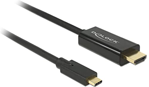 DeLock Kabel USB Type-C Stecker > HDMI Stecker (DP Alt Mode) 4K 30 Hz 2 m schwarz von DeLOCK