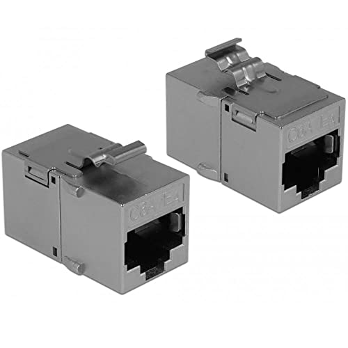 DeLock Keystone Modul RJ45 Buchse > RJ45 Buchse Cat.6A Metall von DeLOCK