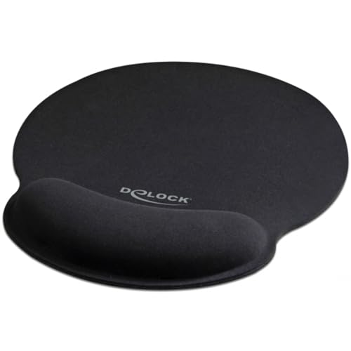 DeLock Mauspad mit Handballenauflage rund schwarz DeLock Mauspad mit Handballenauflage rund schwarz von DeLOCK