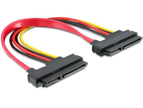DeLock SATA-Kabel SATA 22pin -> SATA 22pin Bu/Bu 0,20m von DeLOCK