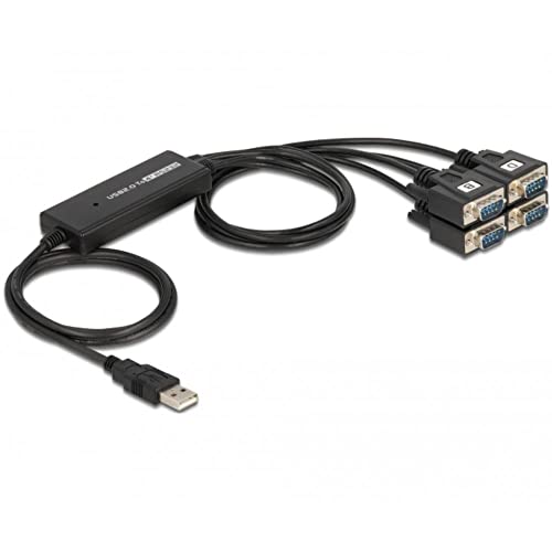 DeLock USB Kabel/Adapter USB A auf 4X D-Sub9 St/1.40m von DeLOCK